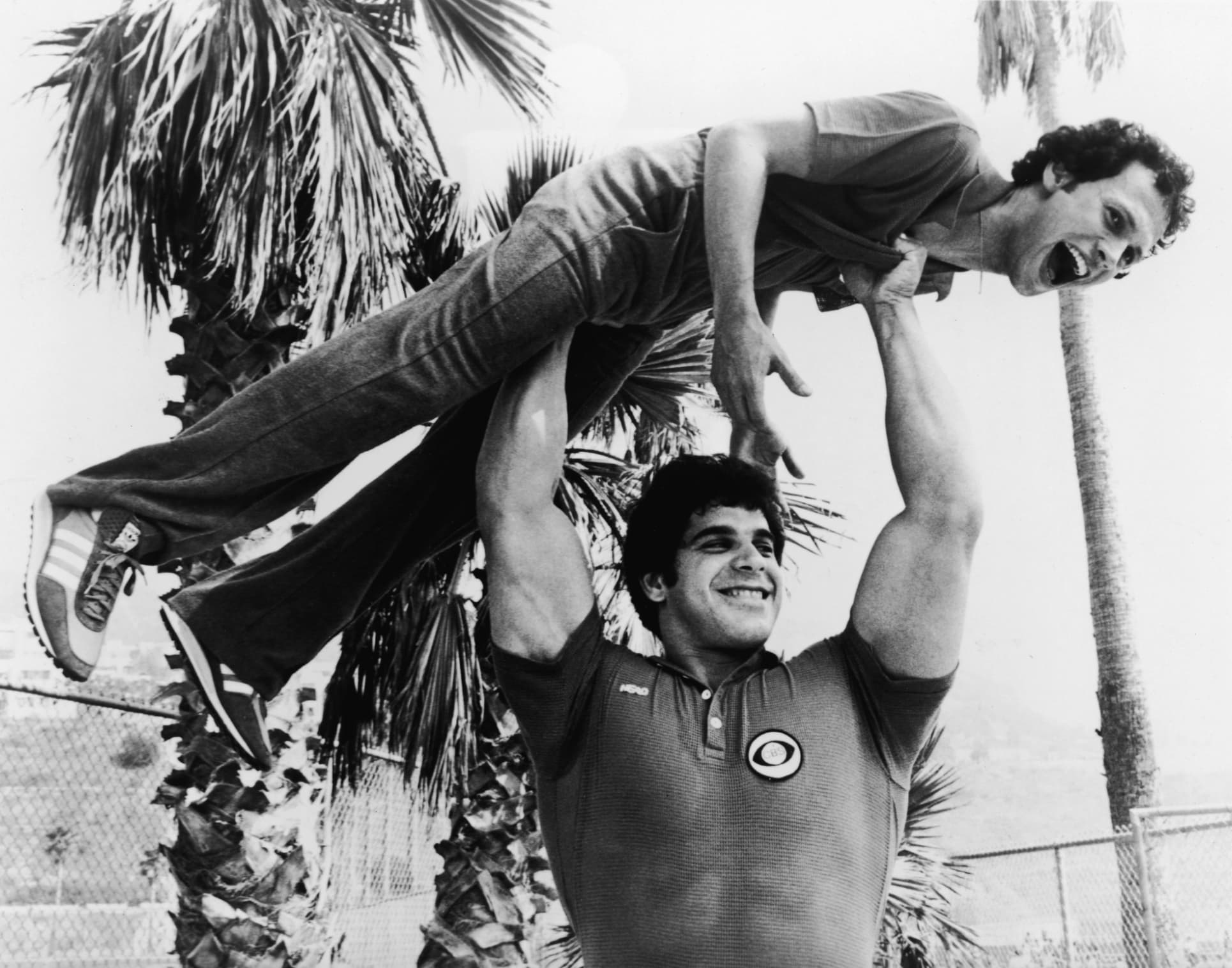 “Battle of the Network Stars competitors Lou Ferrigno and Billy Crystal, 1978.”